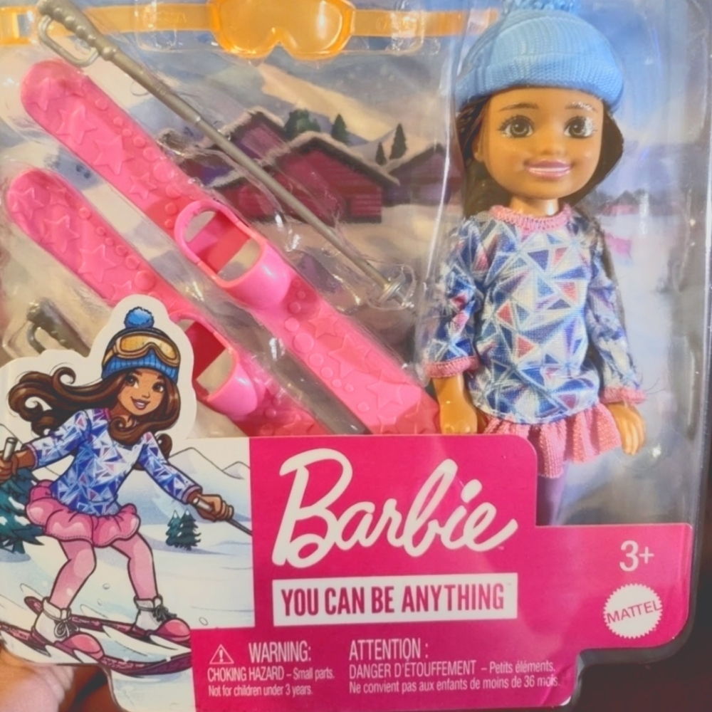 Barbie Doll Child Kid Girl You Can Be Anything Ski Set Toy
